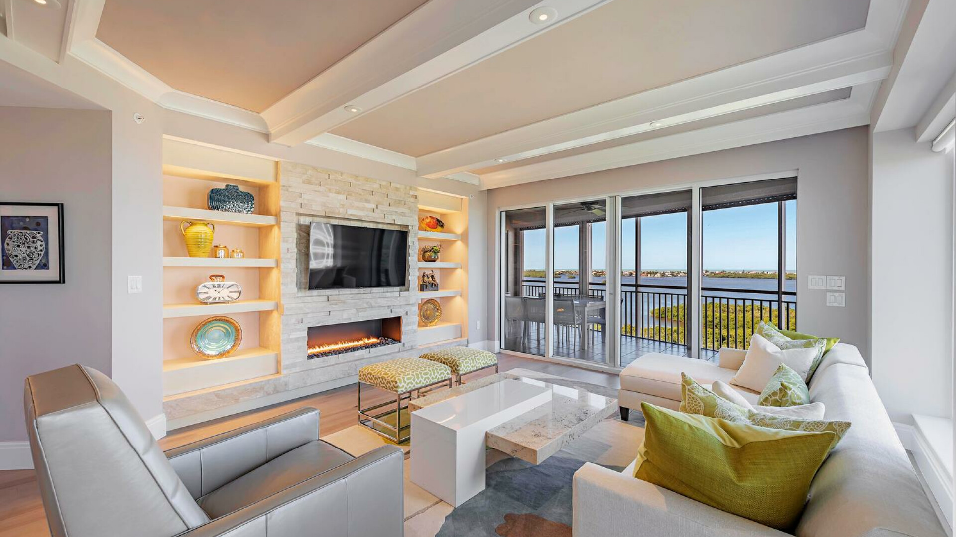 Light and bright luxury condo overlooking the water in Bonita Bay