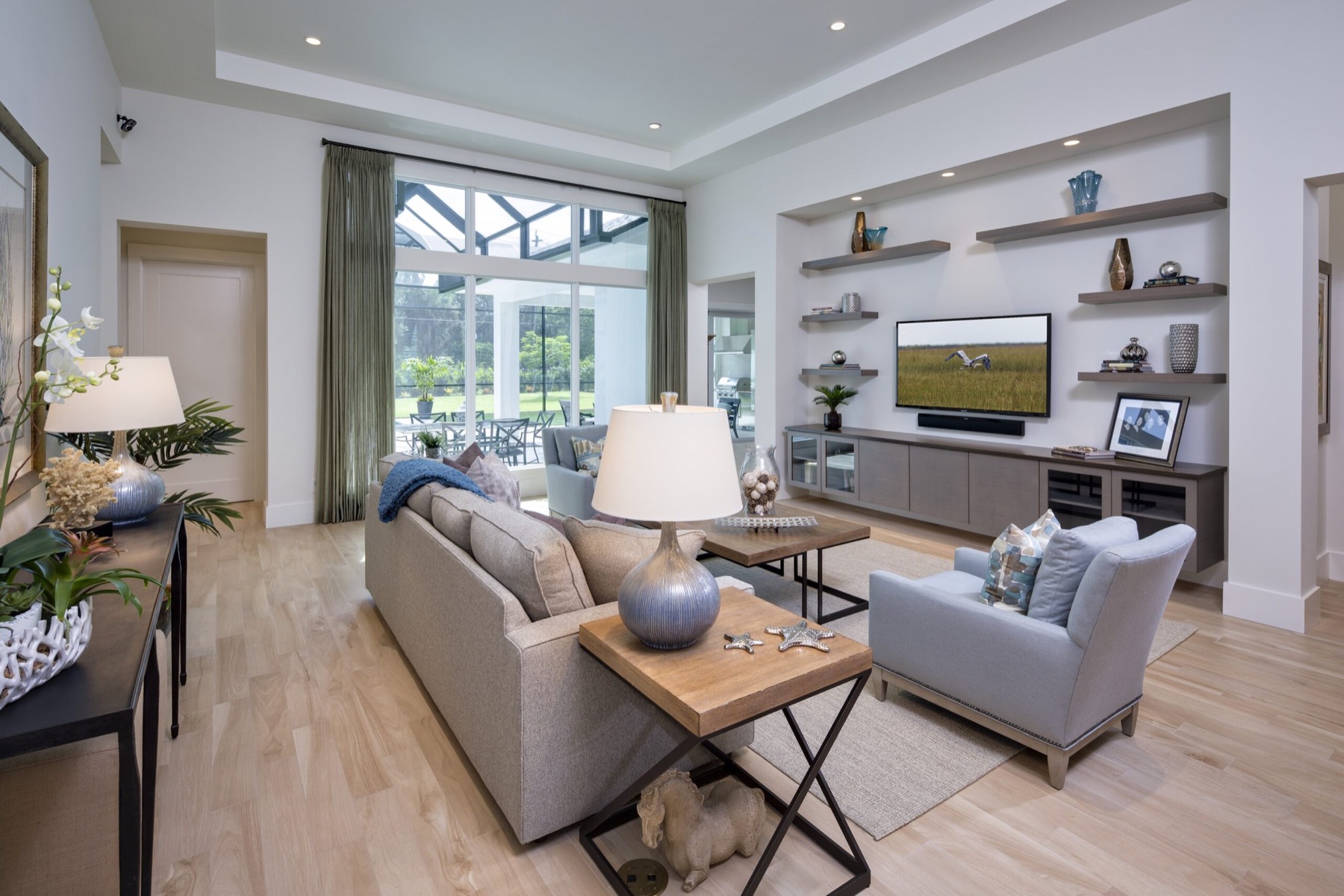 Naples kitchen and living area remodeling